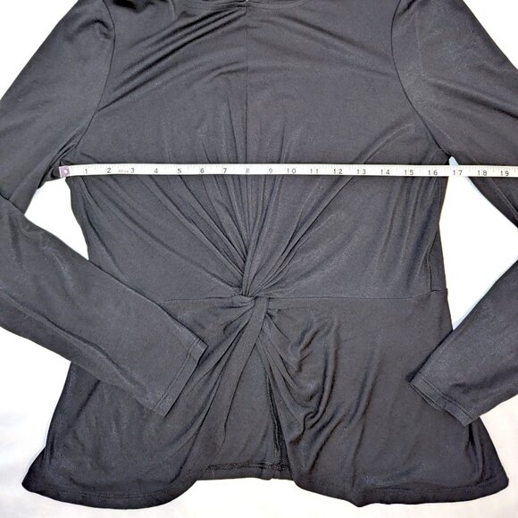 Sweaty Betty | Tori Twist Front Black Hooded Pullover Long Sleeves | Size 6 - Picture 10 of 12